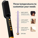 Load image into Gallery viewer, Peigne à Lisser à Ions Négatifs 2 en 1 pour cheveux crépus, frisés, perruques et barbes (EN PROMOTION - Stock très limité)