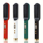 Load image into Gallery viewer, Peigne à Lisser à Ions Négatifs 2 en 1 pour cheveux crépus, frisés, perruques et barbes (EN PROMOTION - Stock très limité)
