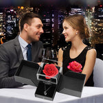 Charger l'image dans la galerie, Coffret à bijoux fleurs rose éternelle - Cadeau unique
