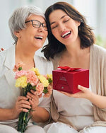 Charger l'image dans la galerie, Coffret à bijoux fleurs rose éternelle - Cadeau unique
