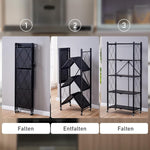 Charger l'image dans la galerie, Étagère Rangement Pliante 4 Étagères - PROMO DÉSTOCKAGE (stock limité)
