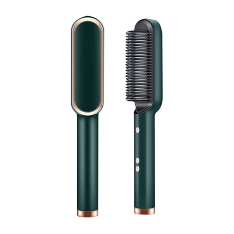 Peigne à Lisser à Ions Négatifs 2 en 1 pour cheveux crépus, frisés, perruques et barbes (EN PROMOTION - Stock très limité)