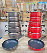 Load image into Gallery viewer, Lot de casseroles, poeles anti adhésives, multifonction, cuisson rapide (PROMOTION SPÉCIALE RAMADAN)
