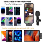 Load image into Gallery viewer, Micro cravate sans fil pour iPhone/iPad/Android pour enregistrement TikTok, YouTube... réduction de bruit  (EN PROMOTION - Stock très limité)
