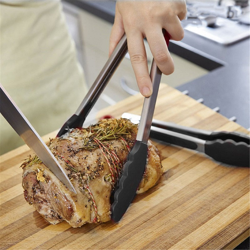 Pince en acier inoxydable résistante à la chaleur : idéale pour griller et cuisiner (EN PROMOTION - Stock très limité)
