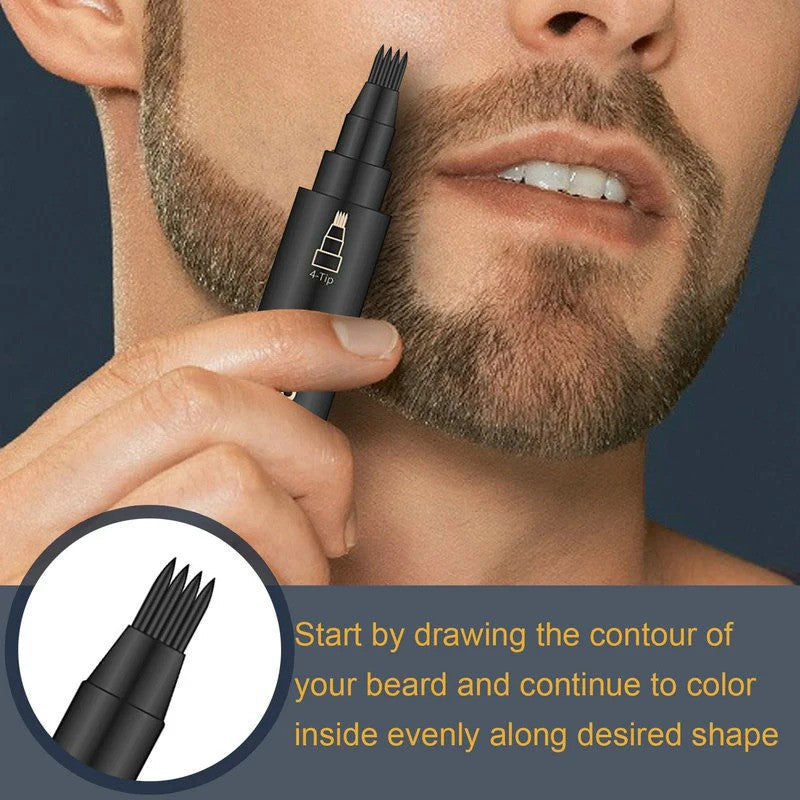 Stylo à sourcil et à barbe - dessine cheveux, sourcil, barbe - Waterproof (EN PROMOTION - Stock très limité)