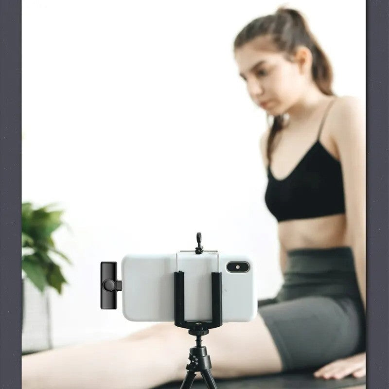 Micro cravate sans fil pour iPhone/iPad/Android pour enregistrement TikTok, YouTube... réduction de bruit  (EN PROMOTION - Stock très limité)