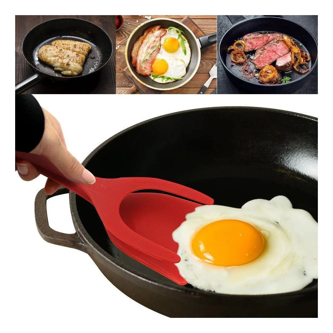 Pince/Spatule cuisine - Pince de cuisson 2 en 1 (EN PROMOTION - Stock très limité)